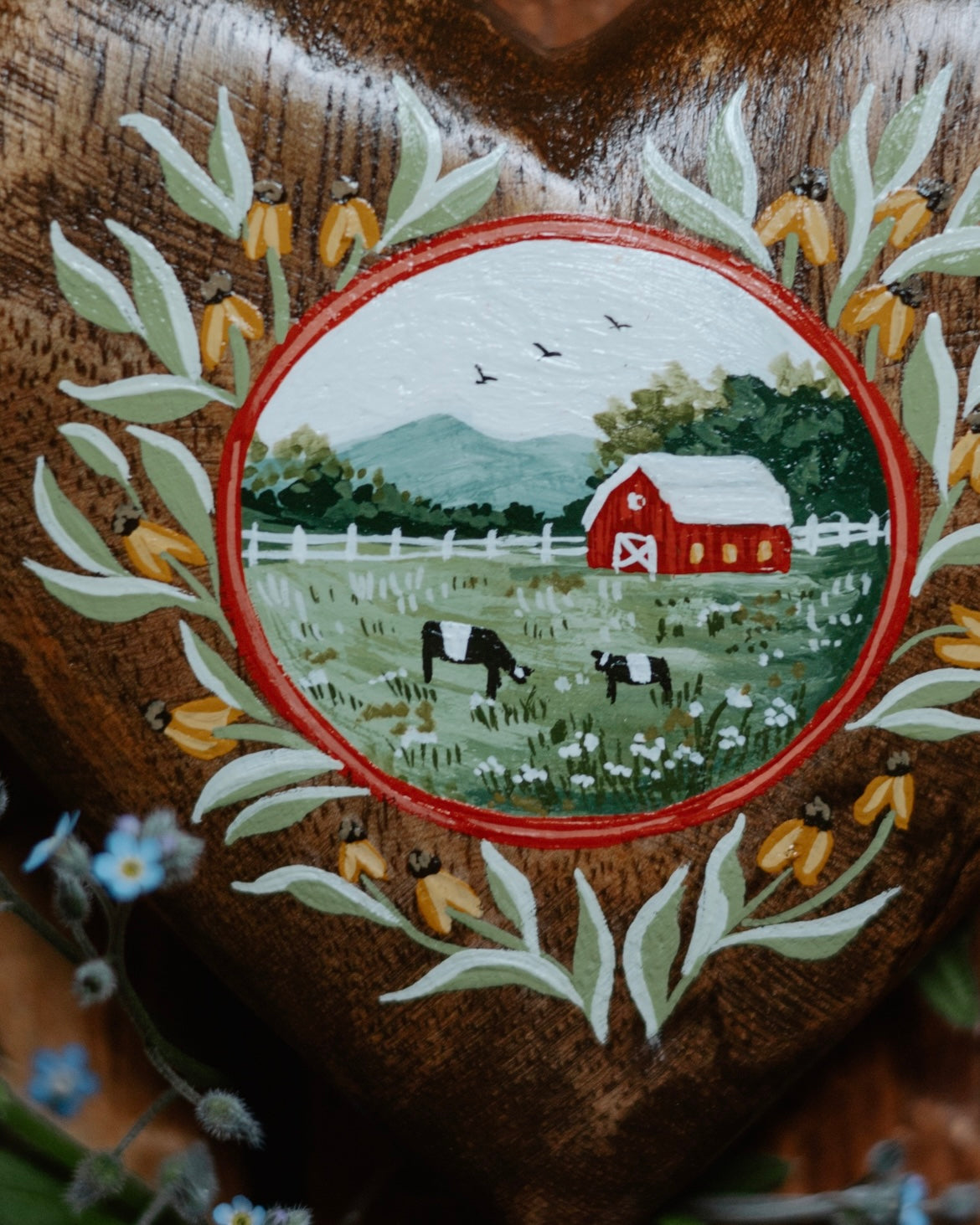 Heirloom Wooden Heart- no. 6