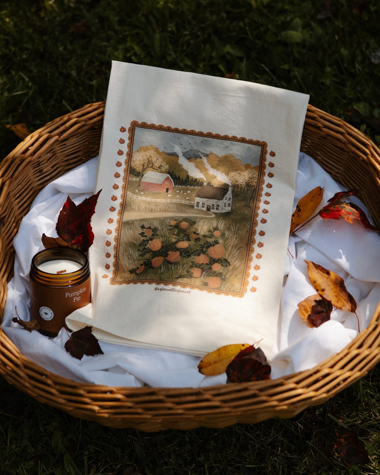 PRE-ORDER Pumpkin Patch Tea Towel