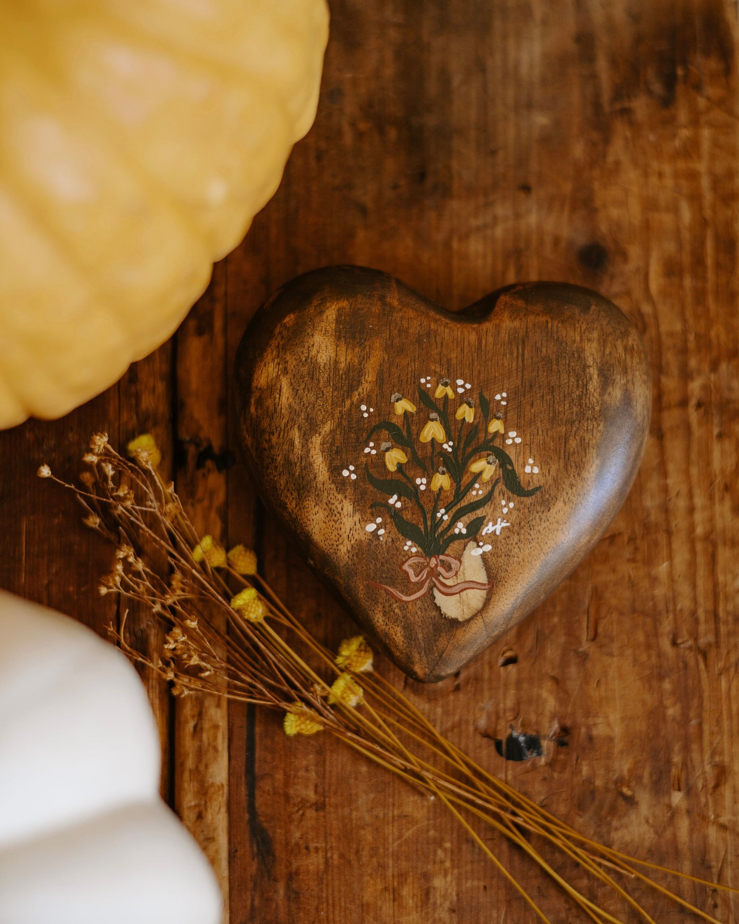 Heirloom Wooden Heart- no. 3