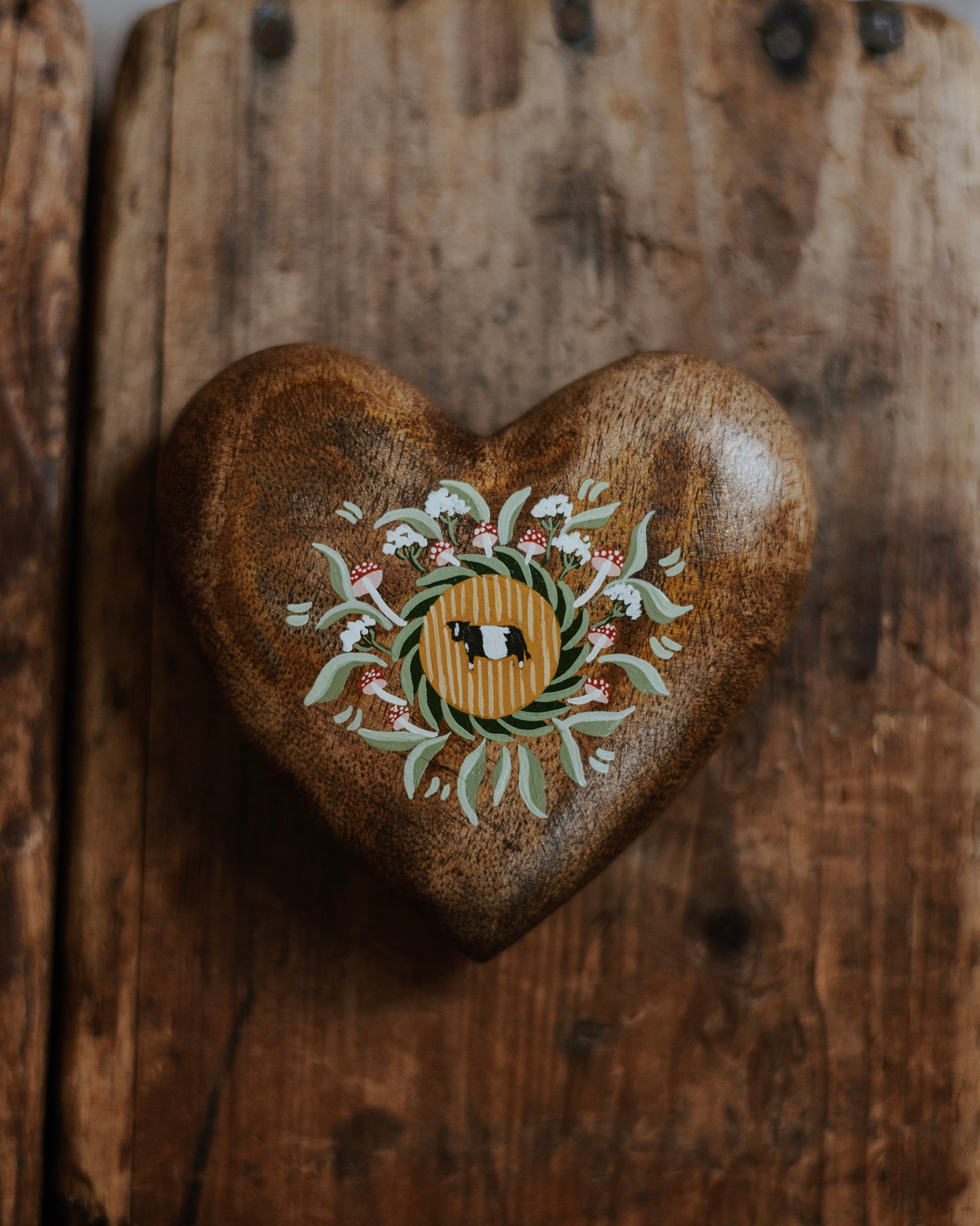 Heirloom Wooden Heart- no. 9
