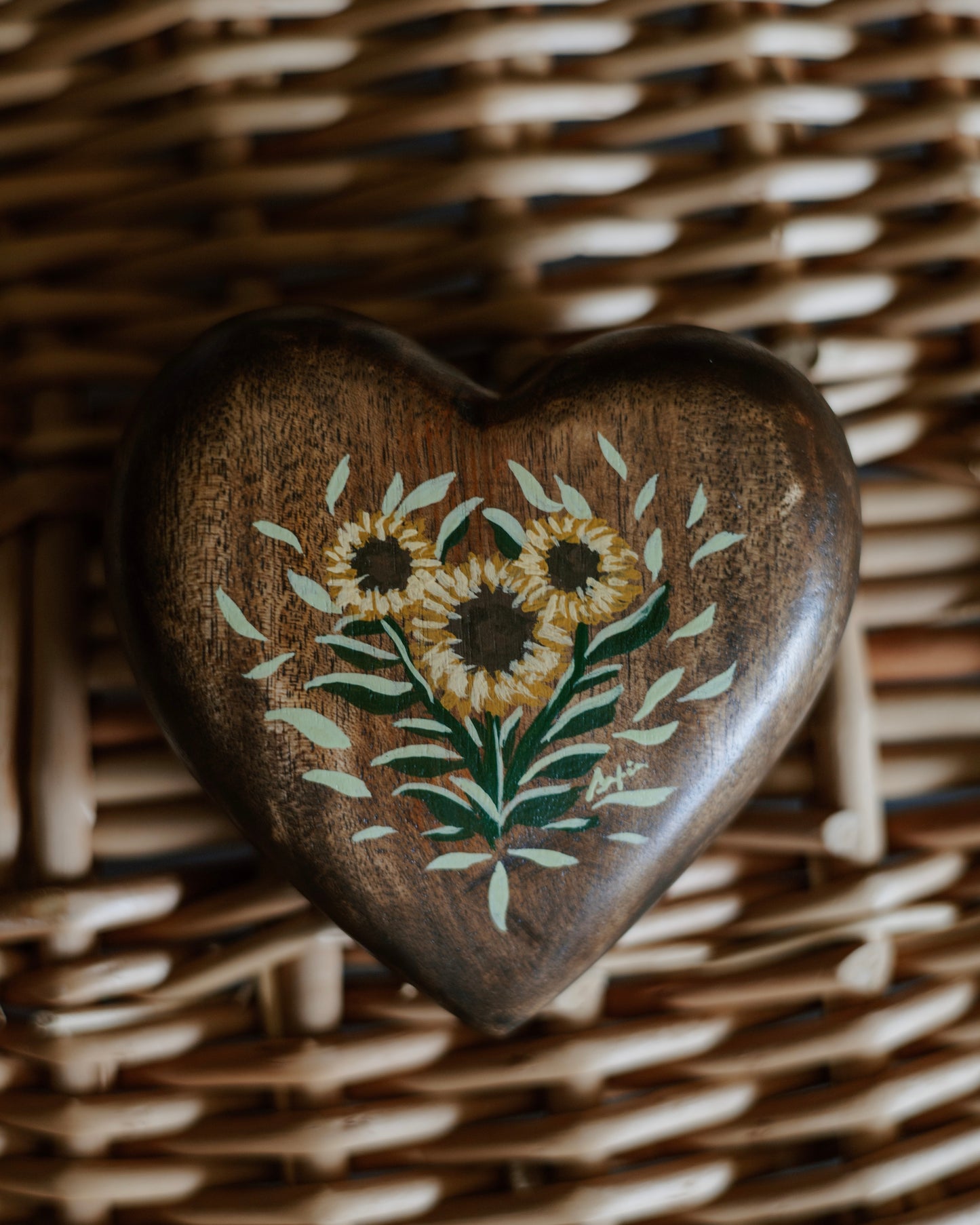 Heirloom Wooden Heart- no. 1