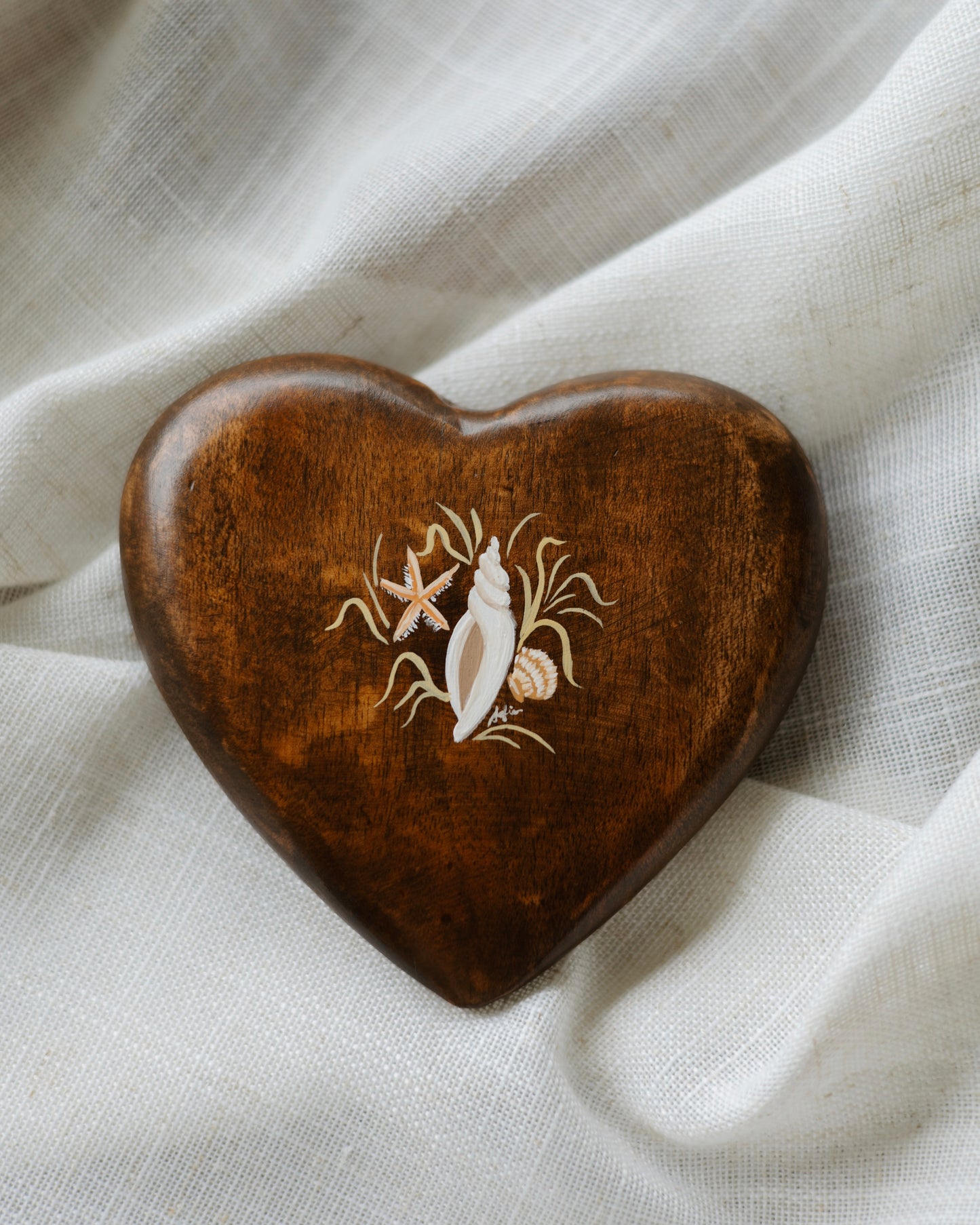 Heirloom Wooden Heart- no. 1