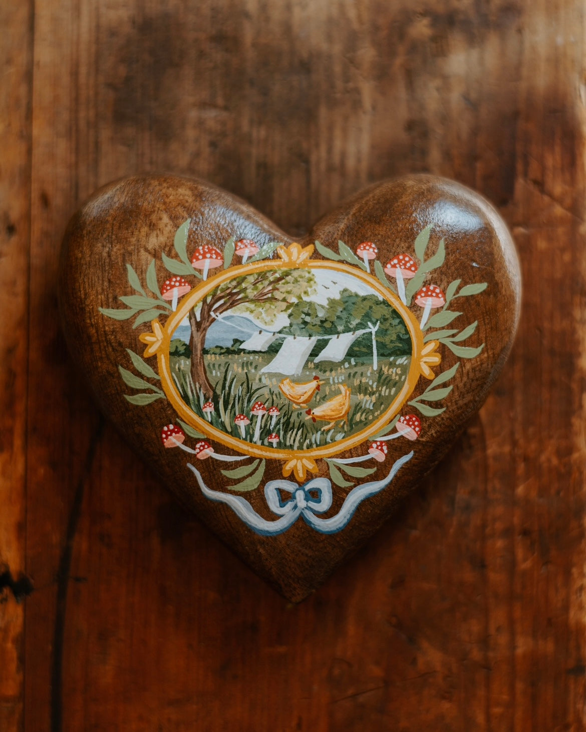 Heirloom Wooden Heart- no. 2
