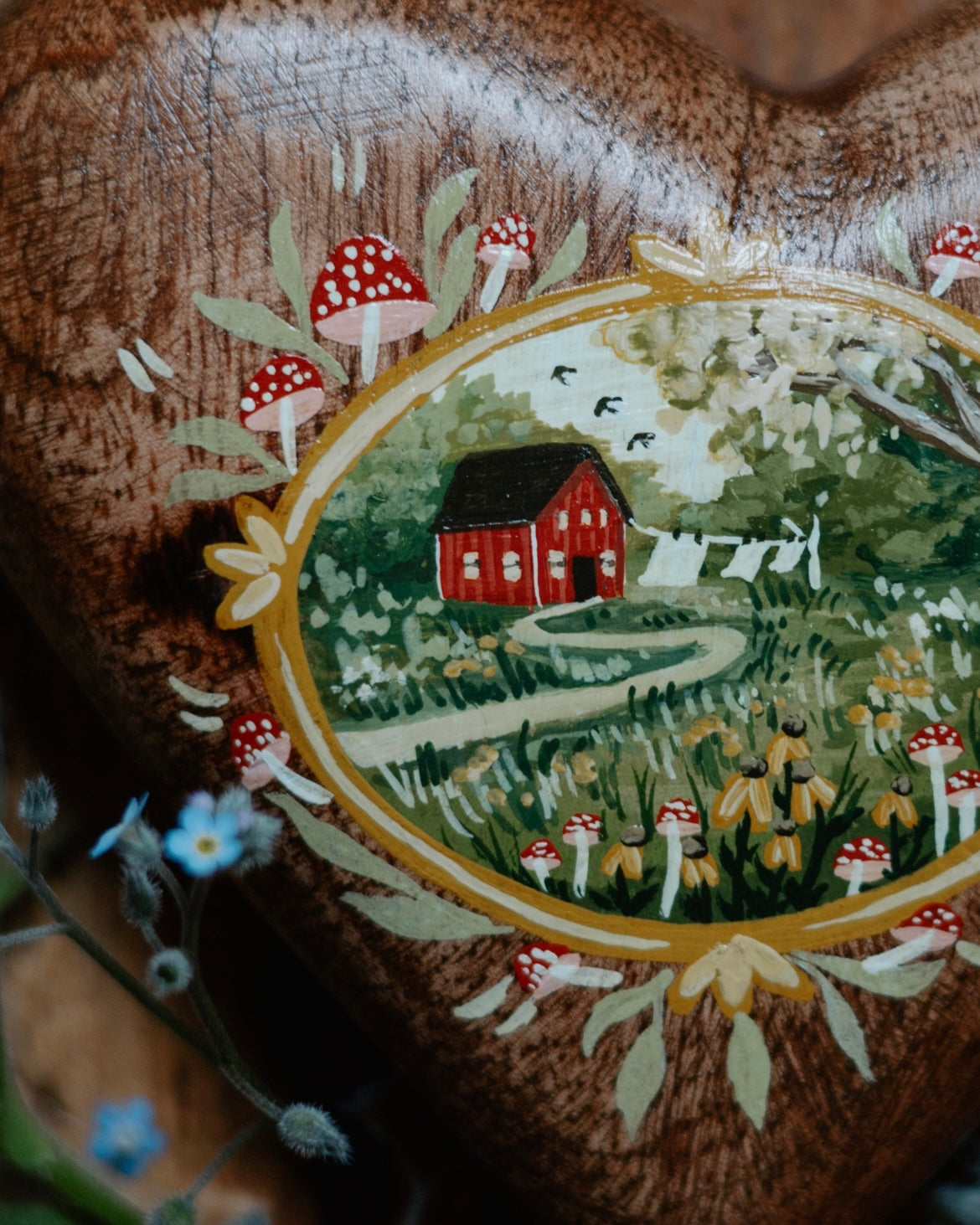 Heirloom Wooden Heart- no. 4