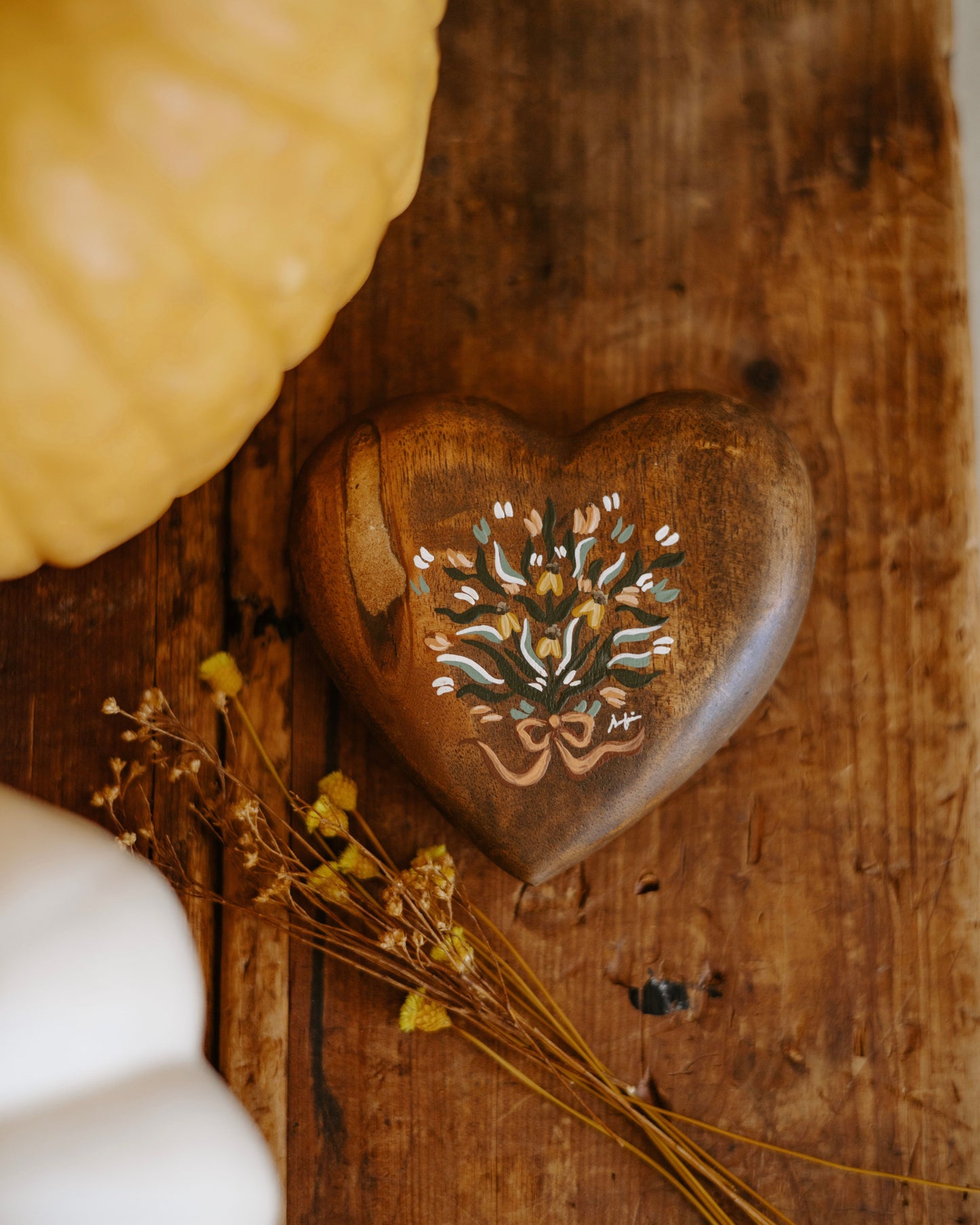 Heirloom Wooden Heart- no. 4