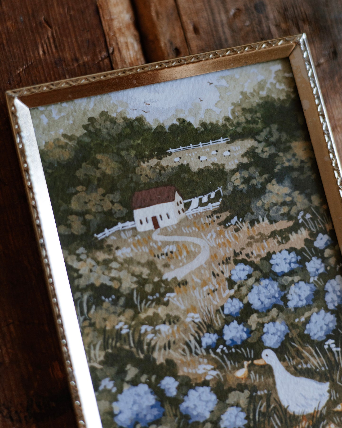 Ducklings at the Farmhouse