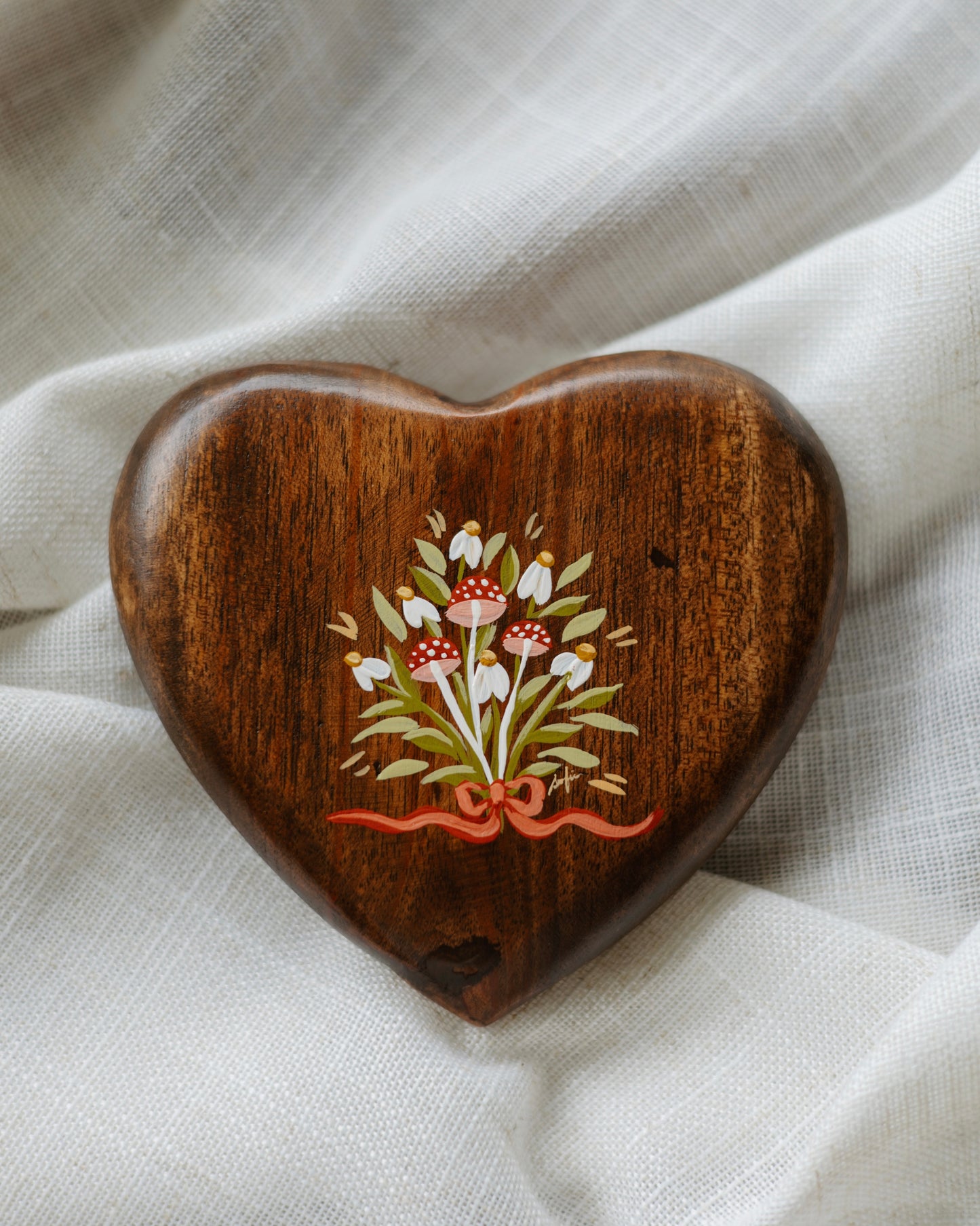 Heirloom Wooden Heart- no. 5