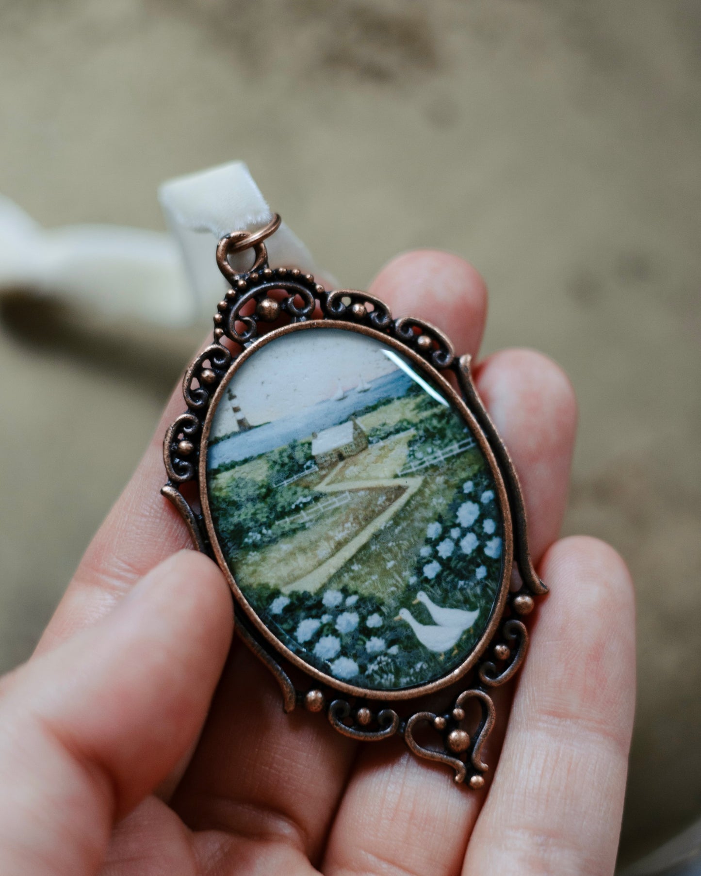 MINI- “July Hydrangeas” Ornament