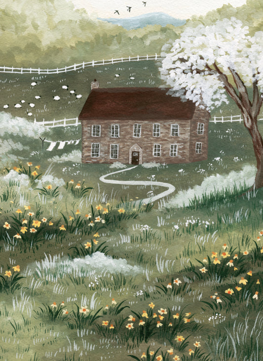 Stone House in March- Fine Art Print