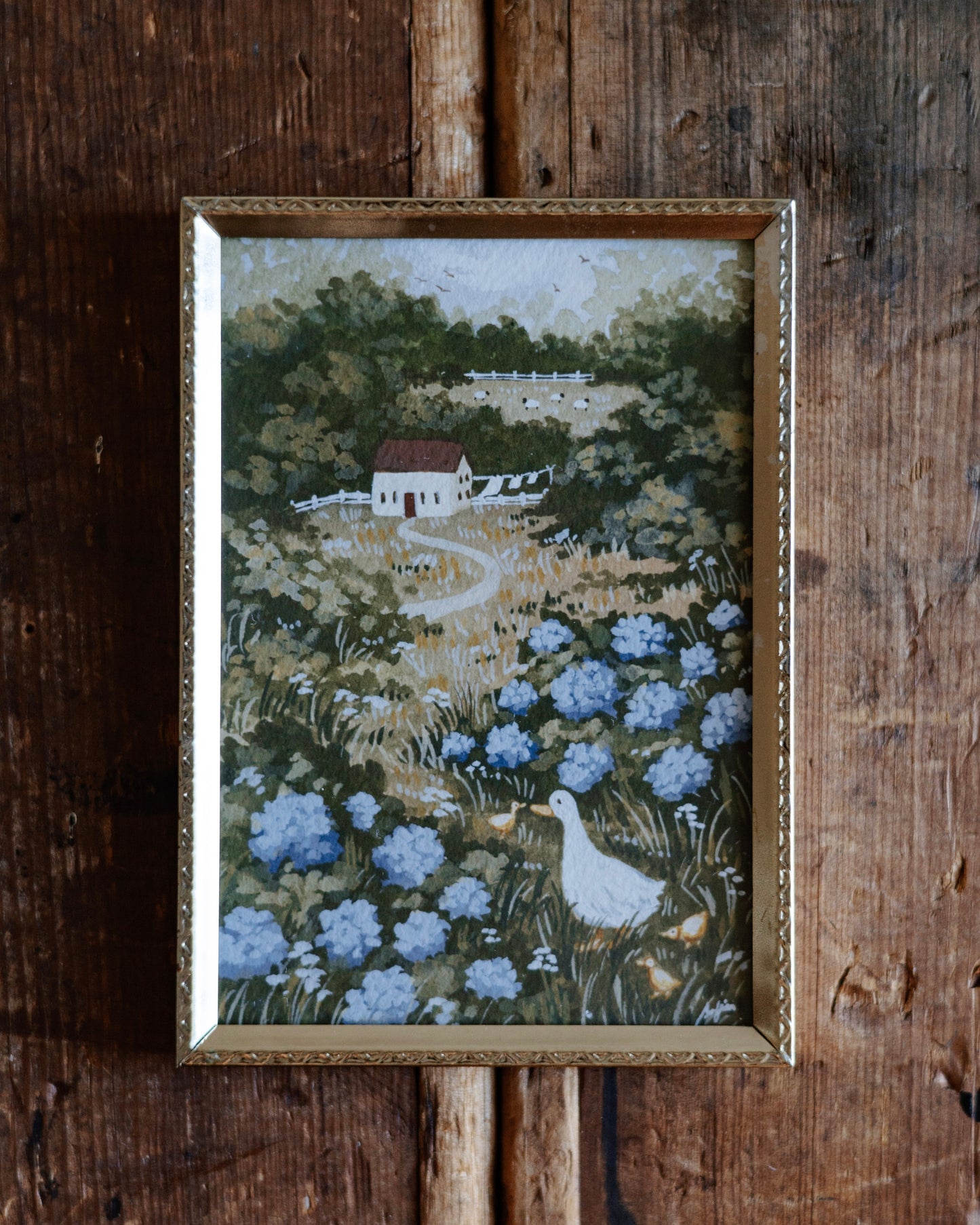 Ducklings at the Farmhouse