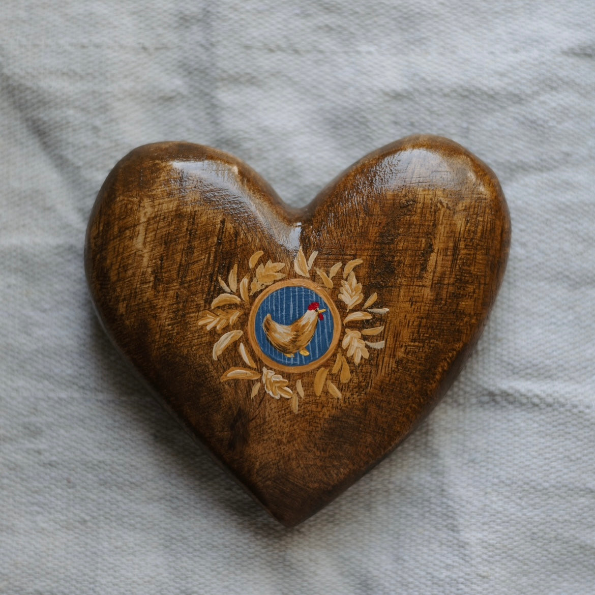 Heirloom Wooden Heart- no. 1