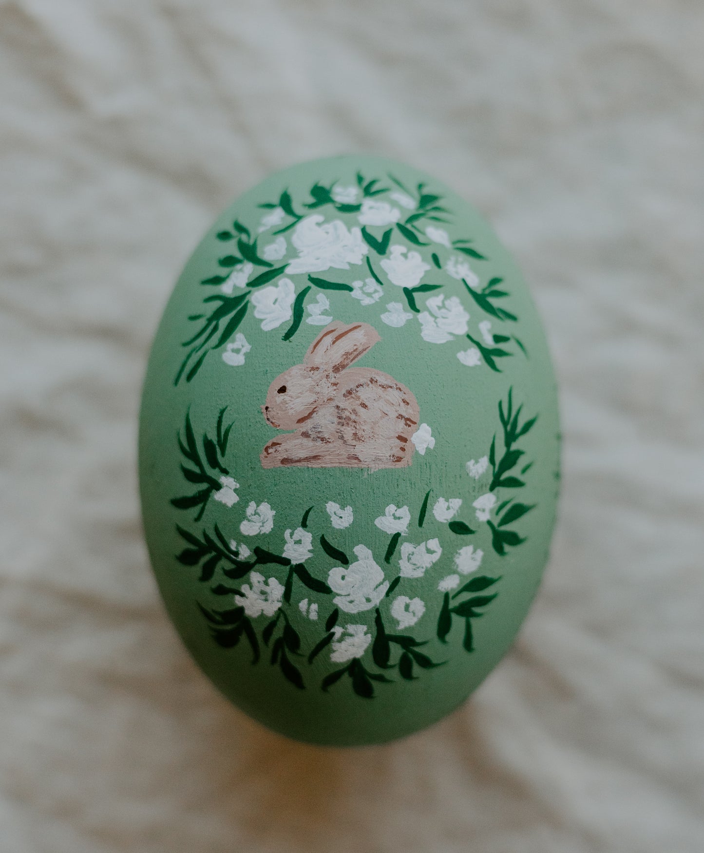 Heirloom Painted Egg- Laundry Day
