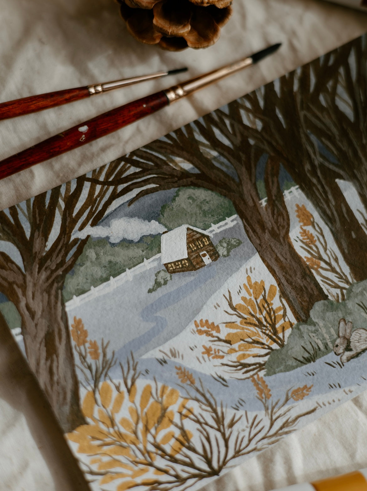 ORIGINAL- Frosty Cabin