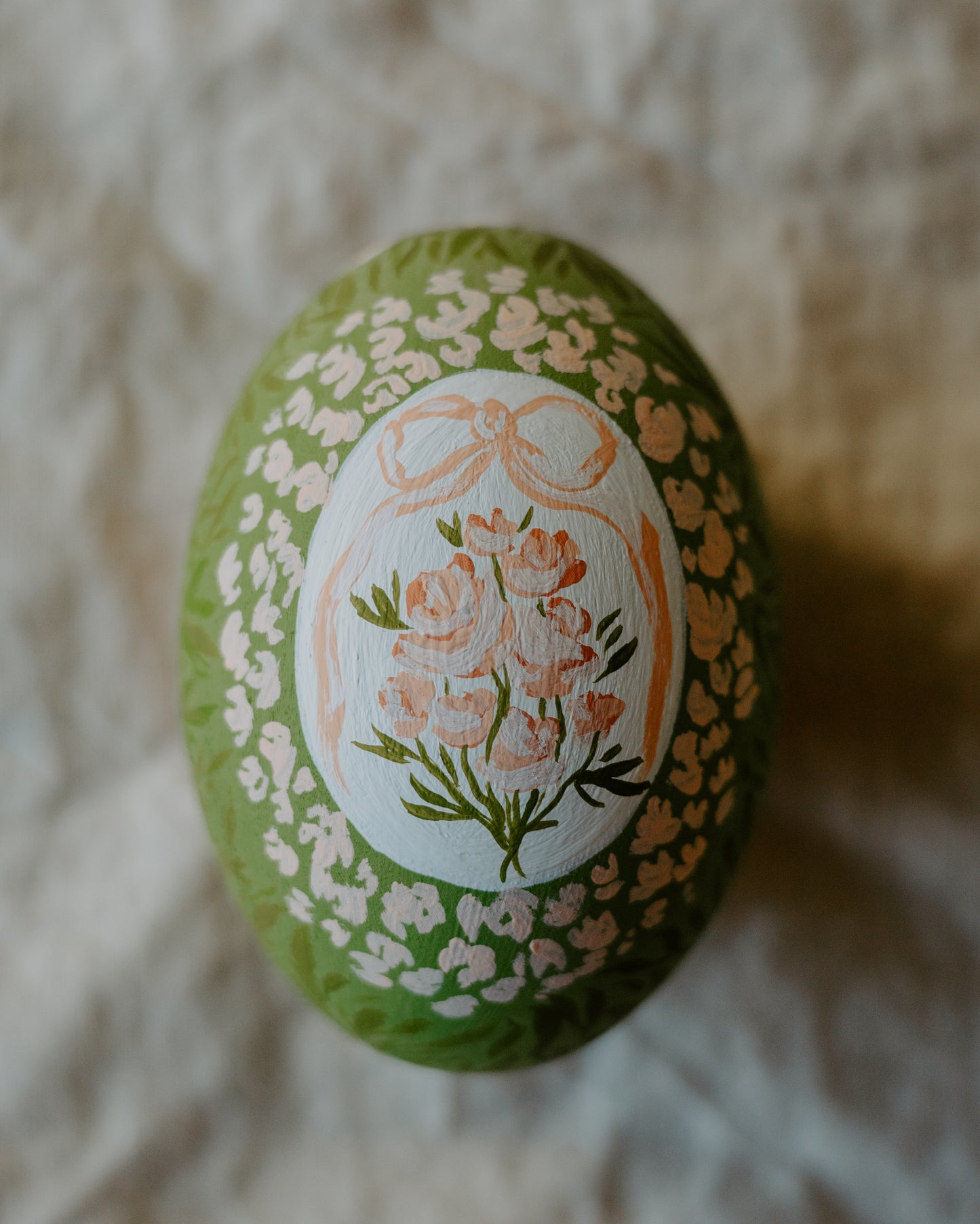 Heirloom Painted Egg- English Rose