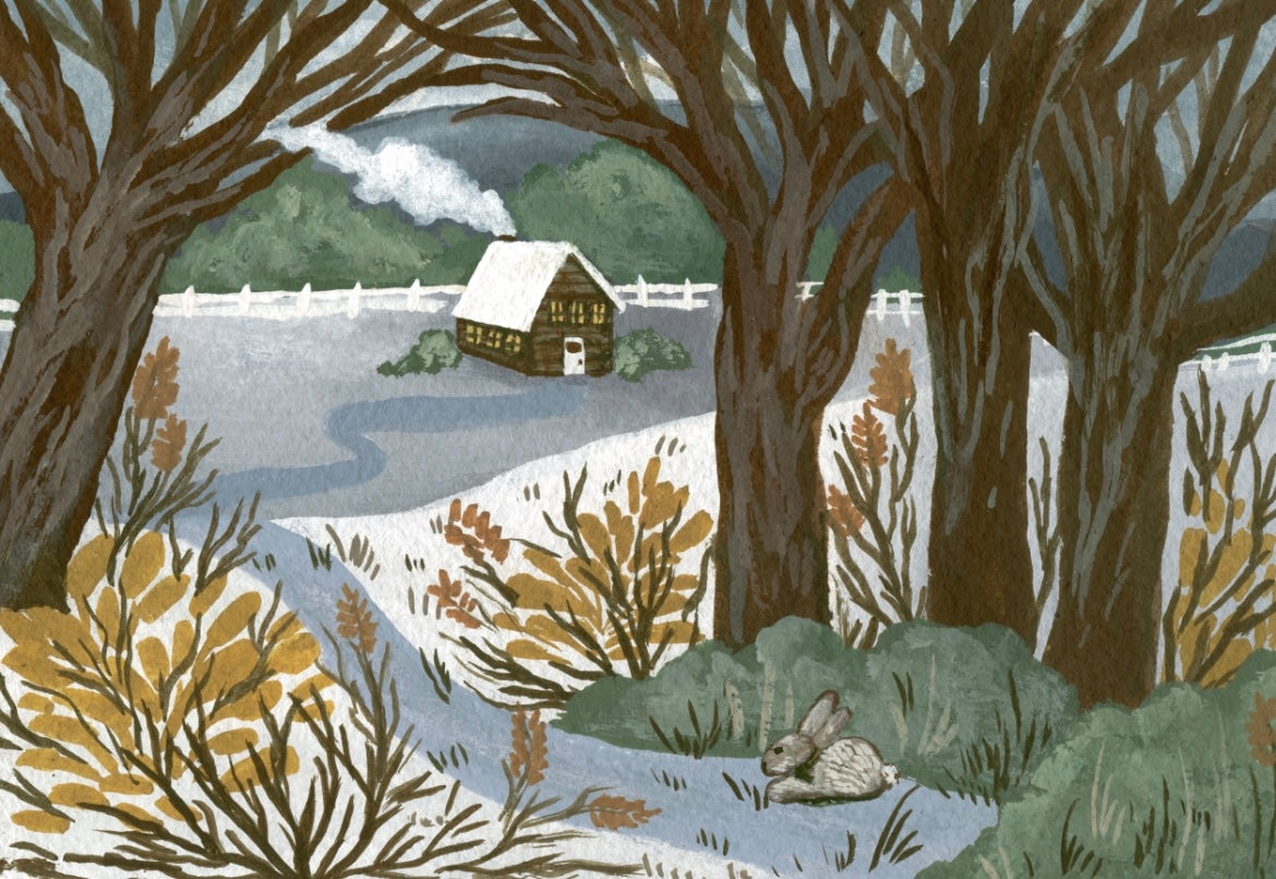 Frosty Cabin- Fine Art Print