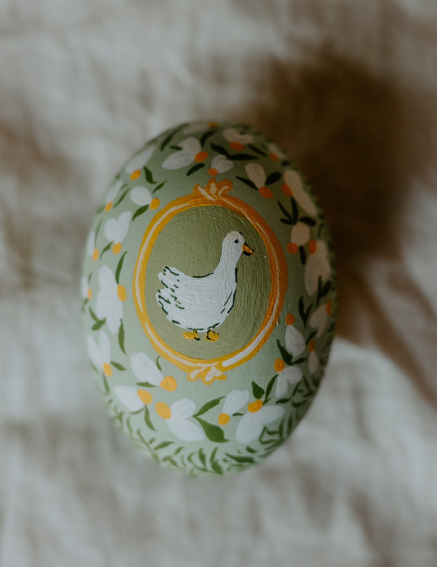 Heirloom Painted Egg- Spring Meadow
