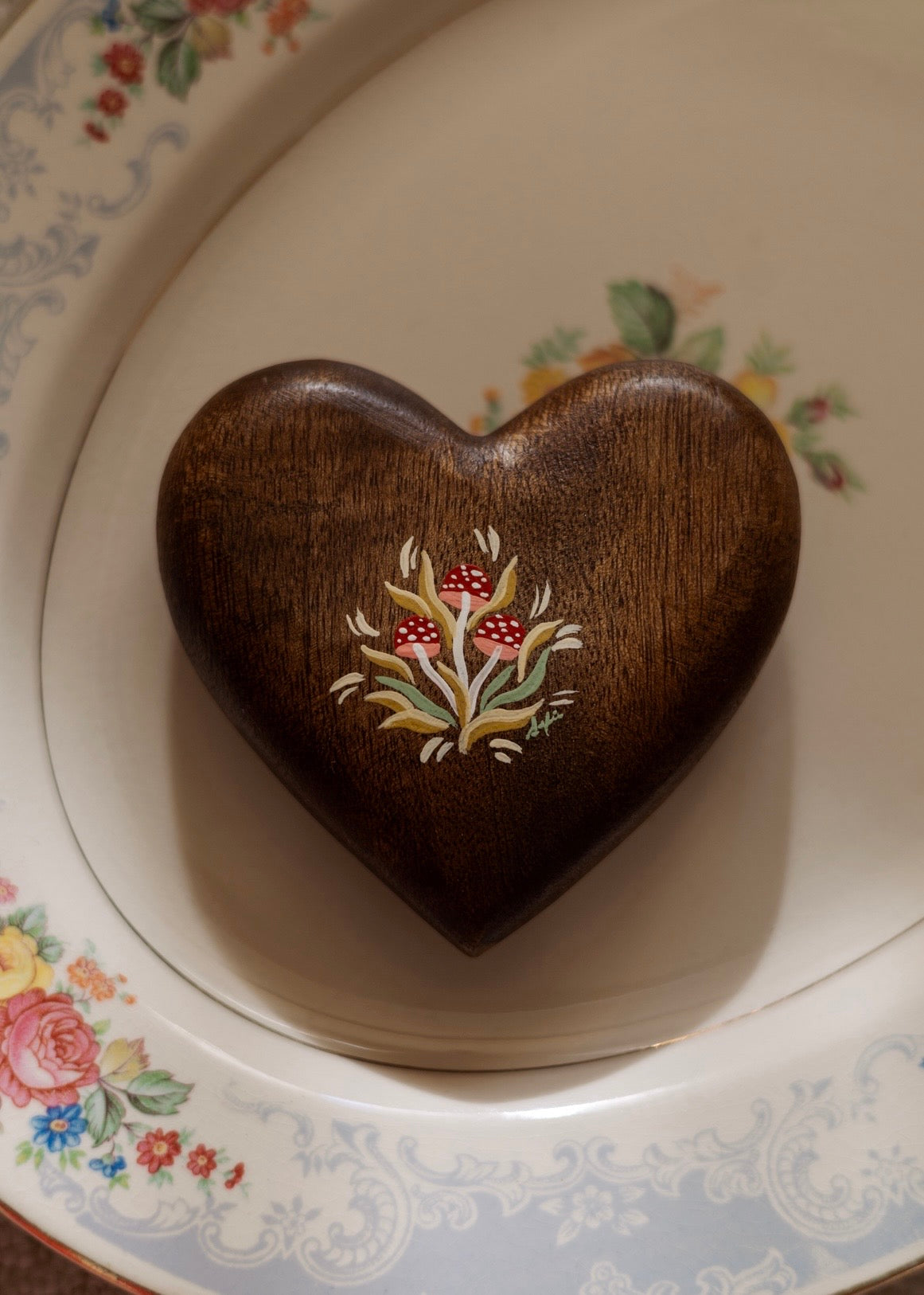 Heirloom Wooden Heart- no. 5