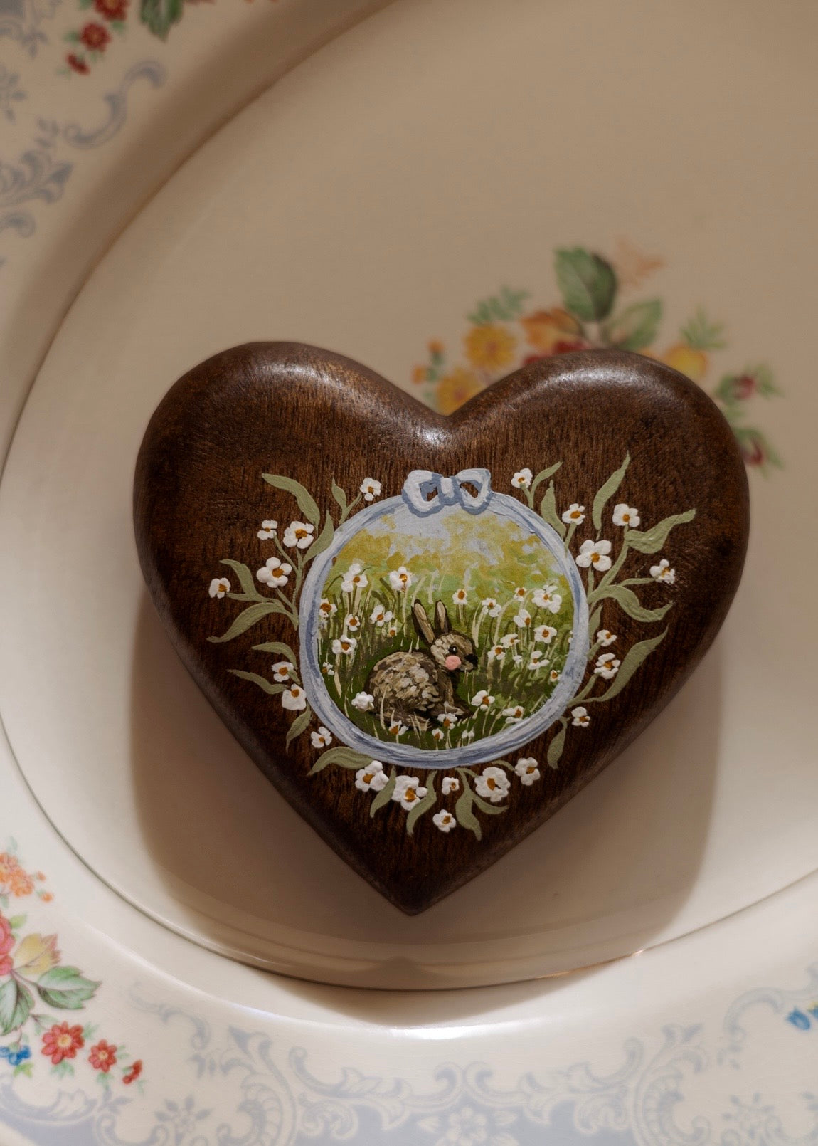 Heirloom Wooden Heart- no. 1