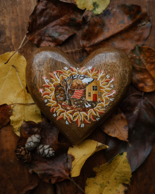 Heirloom Wooden Heart- no. 4