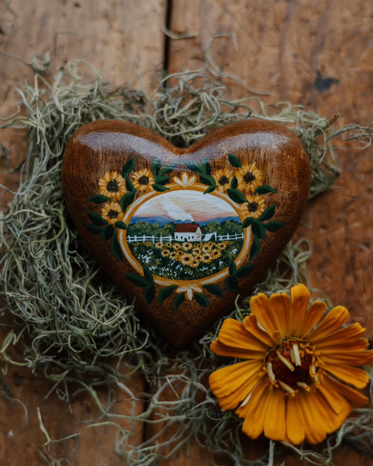 Heirloom Wooden Heart- no. 2