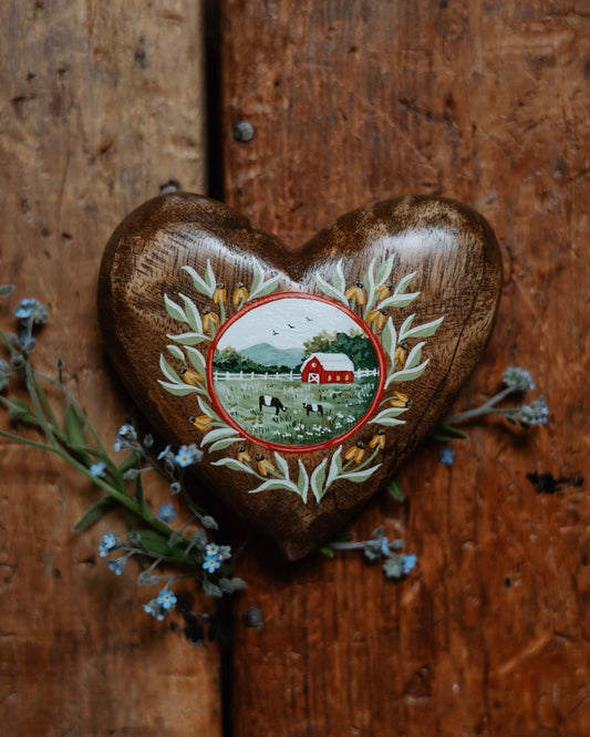 Heirloom Wooden Heart- no. 6