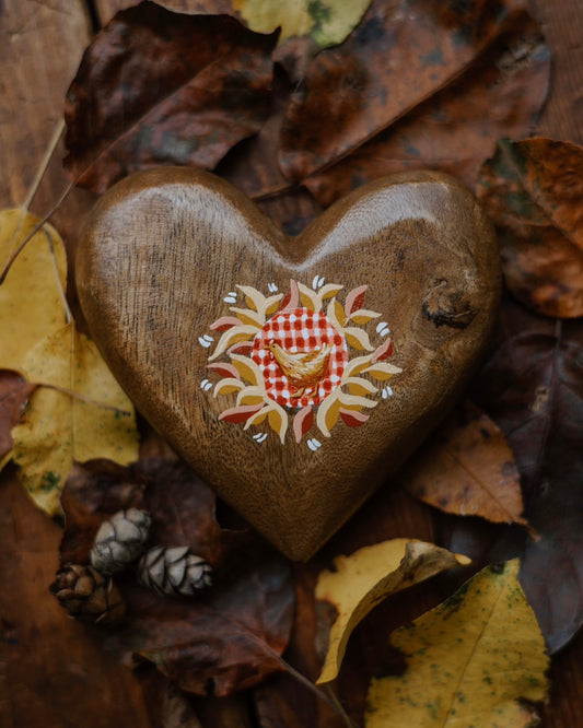 Heirloom Wooden Heart- no. 4