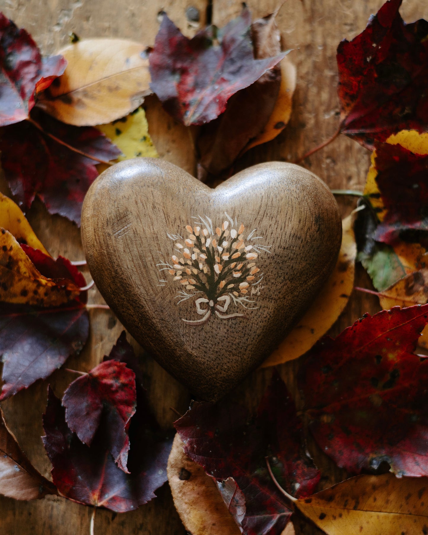 Heirloom Wooden Heart- no. 6