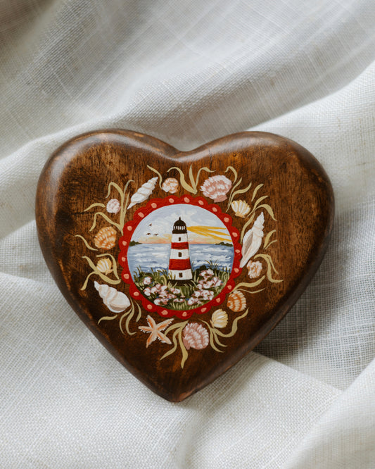 Heirloom Wooden Heart- no. 1