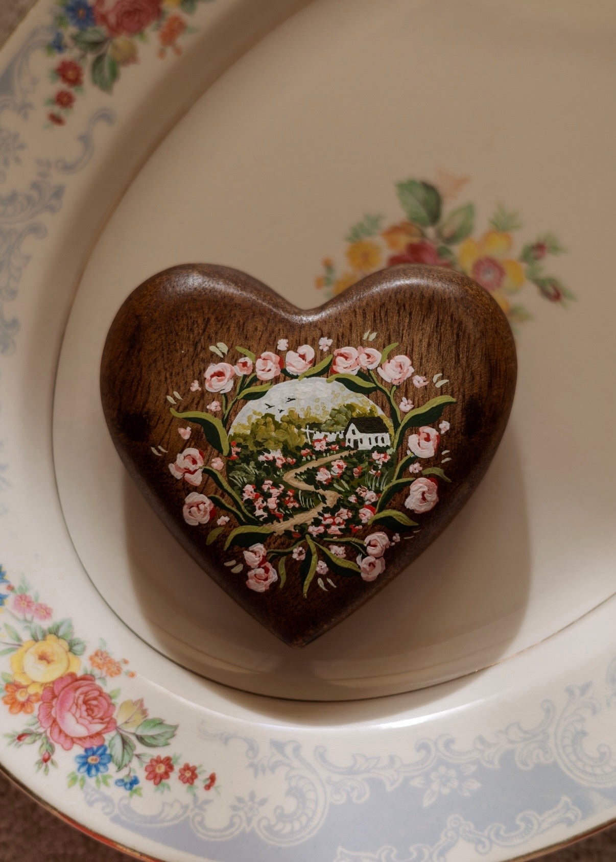 Heirloom Wooden Heart- no. 6