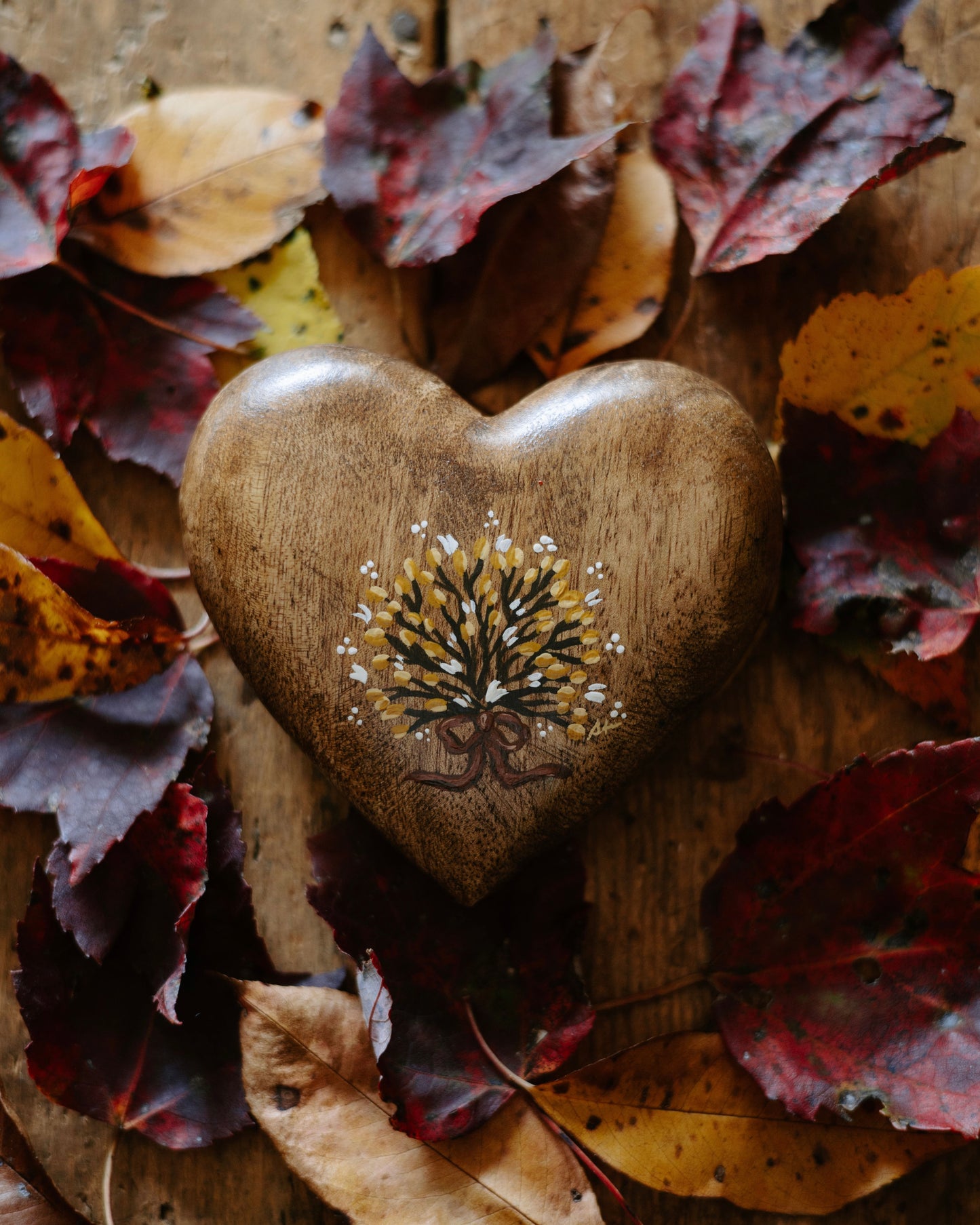 Heirloom Wooden Heart- no. 3