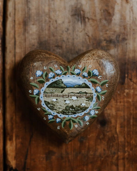 Heirloom Wooden Heart- no. 8