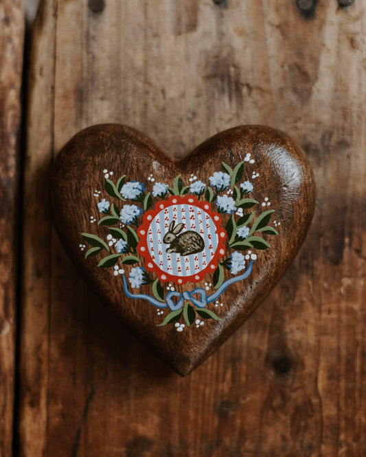 Heirloom Wooden Heart- no. 6