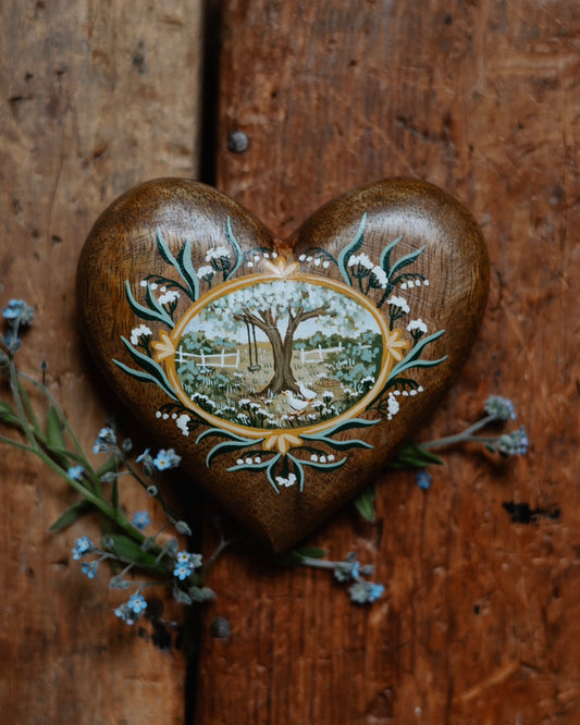 Heirloom Wooden Heart- no. 5
