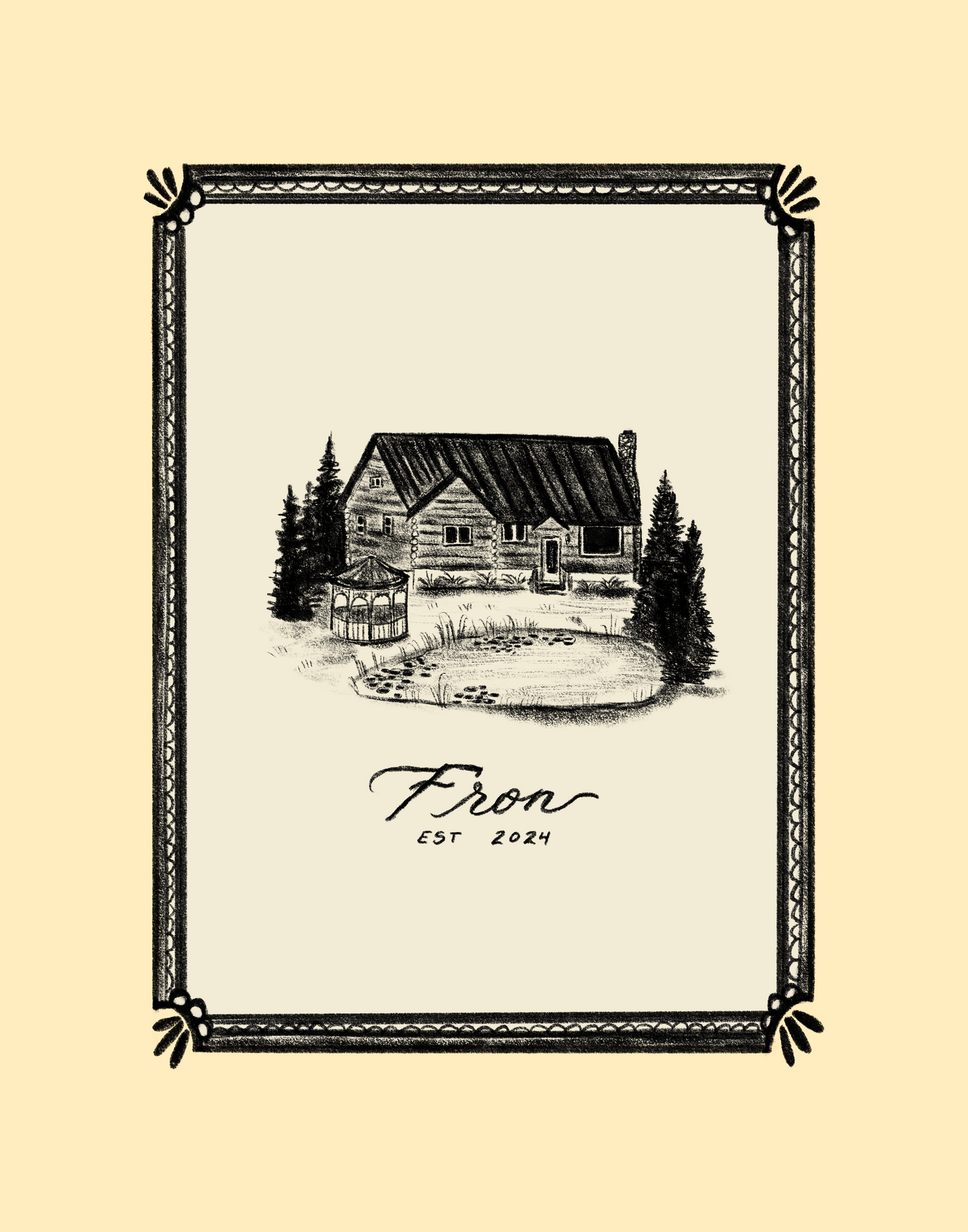 Custom Homestead Sketch
