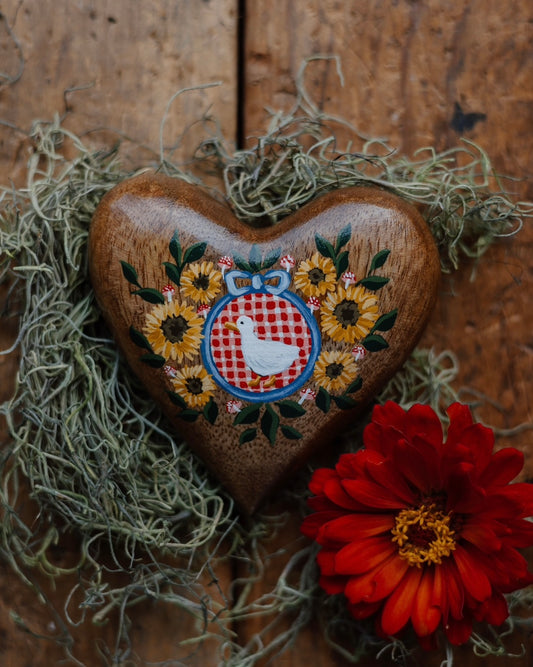 Heirloom Wooden Heart- no. 3