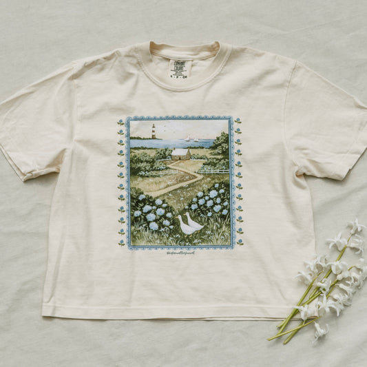 Hydrangea Boxy Tee