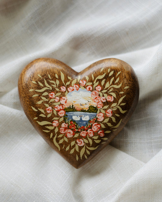 Heirloom Wooden Heart- no. 2