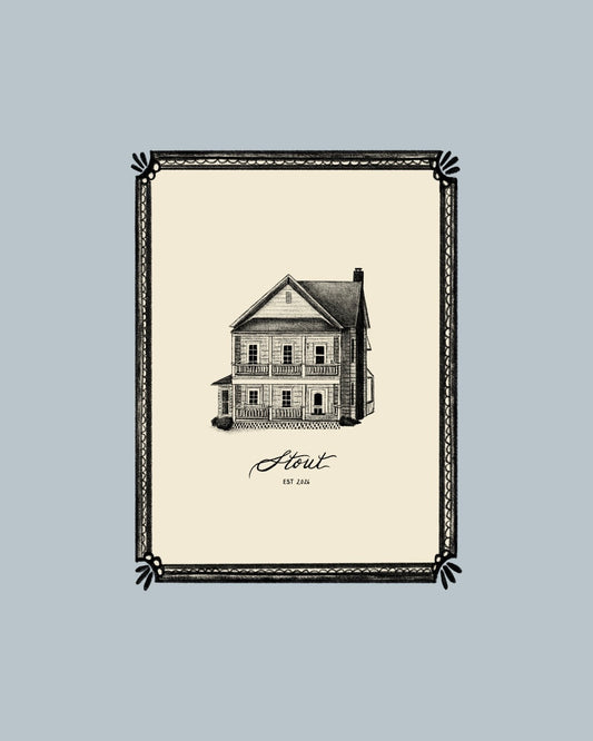 Custom Homestead Sketch (DIGITALLY DRAWN)