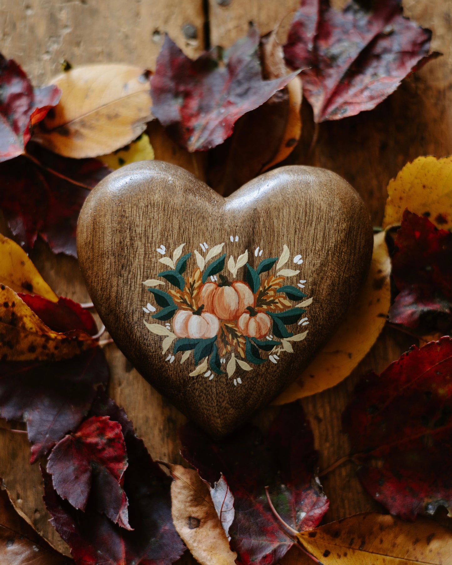 Heirloom Wooden Heart- no. 5