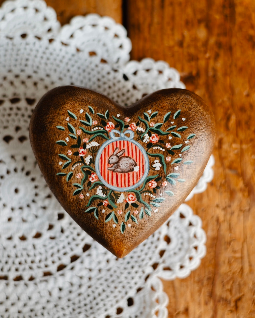 Heirloom Wooden Heart- no. 1