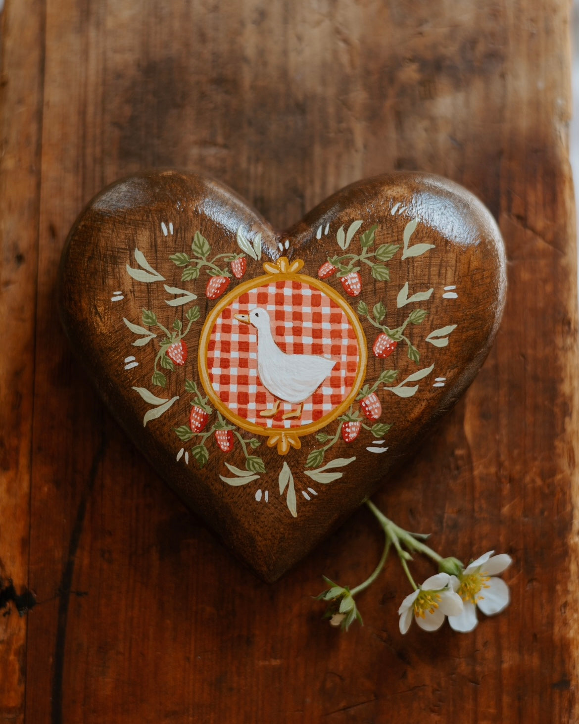 Heirloom Wooden Heart- no. 1