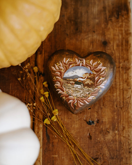 Heirloom Wooden Heart- no. 2