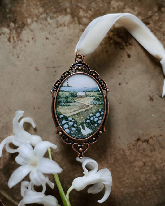 MINI- “July Hydrangeas” Ornament