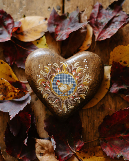 Heirloom Wooden Heart- no. 4