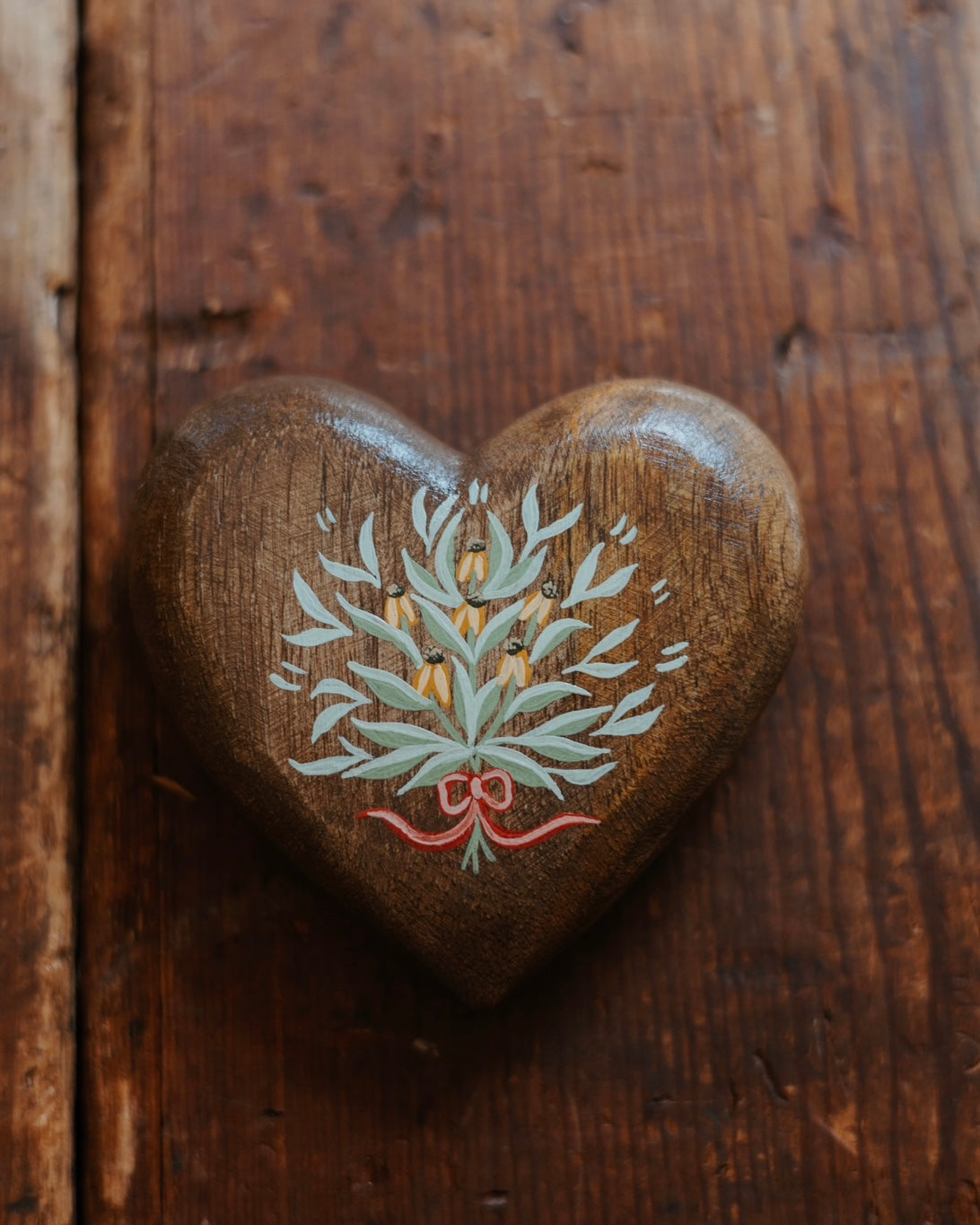 Heirloom Wooden Heart- no. 3