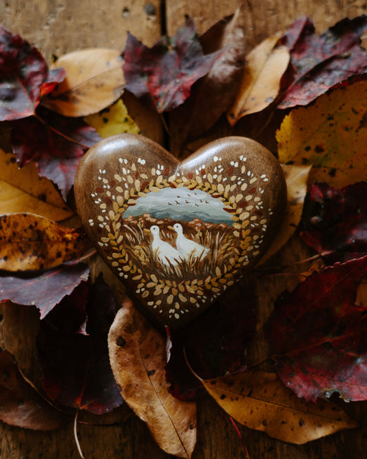 Heirloom Wooden Heart- no. 1