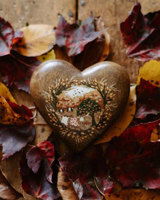 Heirloom Wooden Heart- no. 6