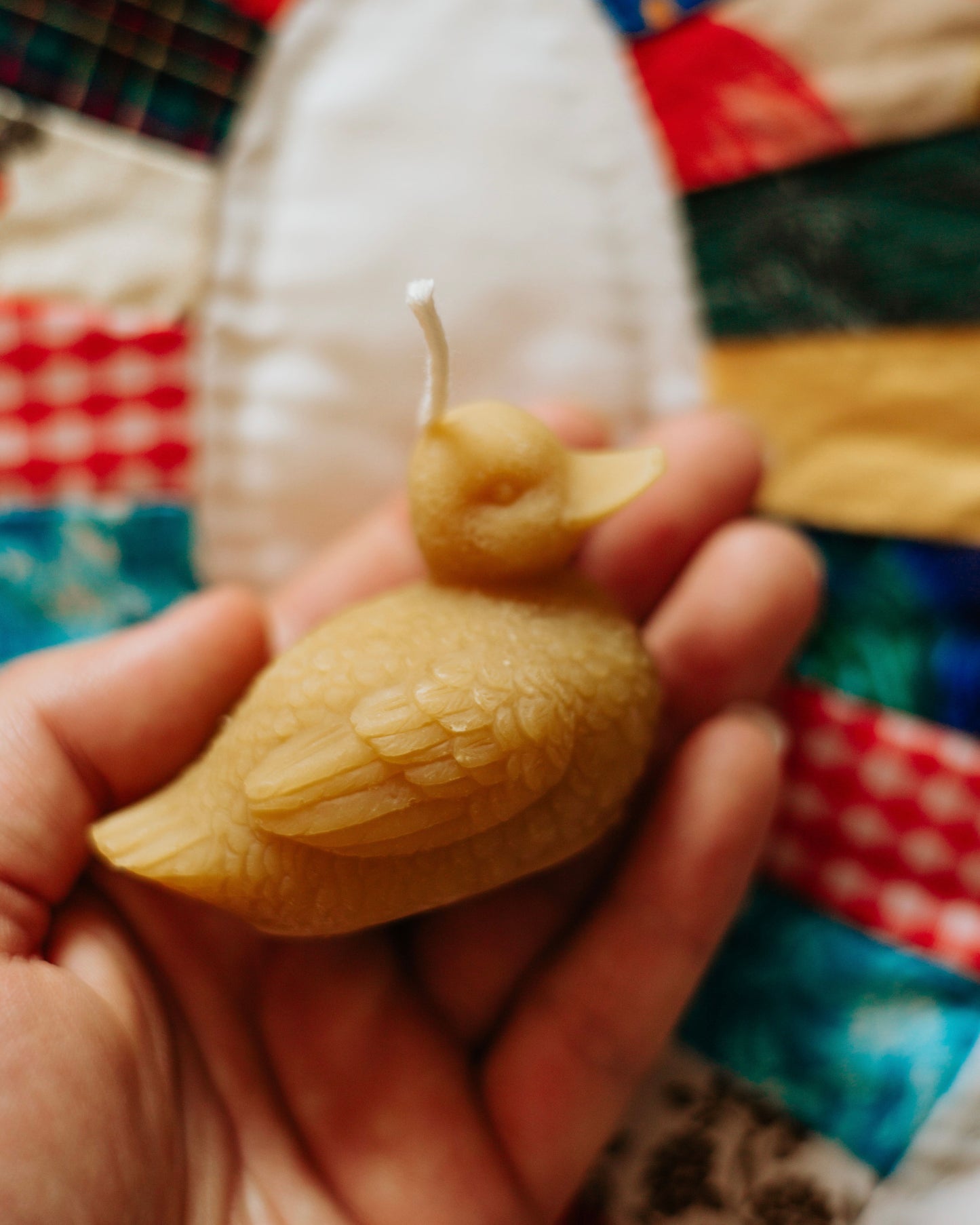 Duck Beeswax Candle