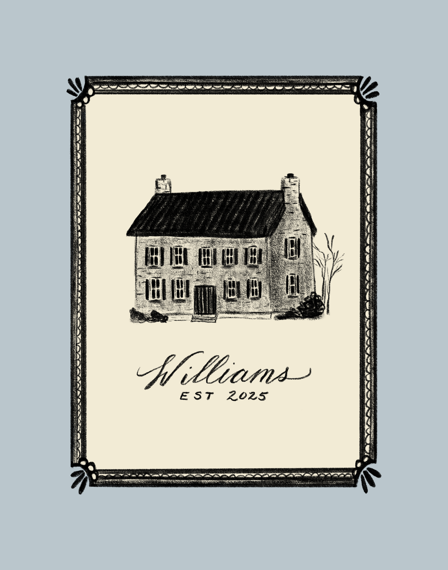Custom Homestead Sketch