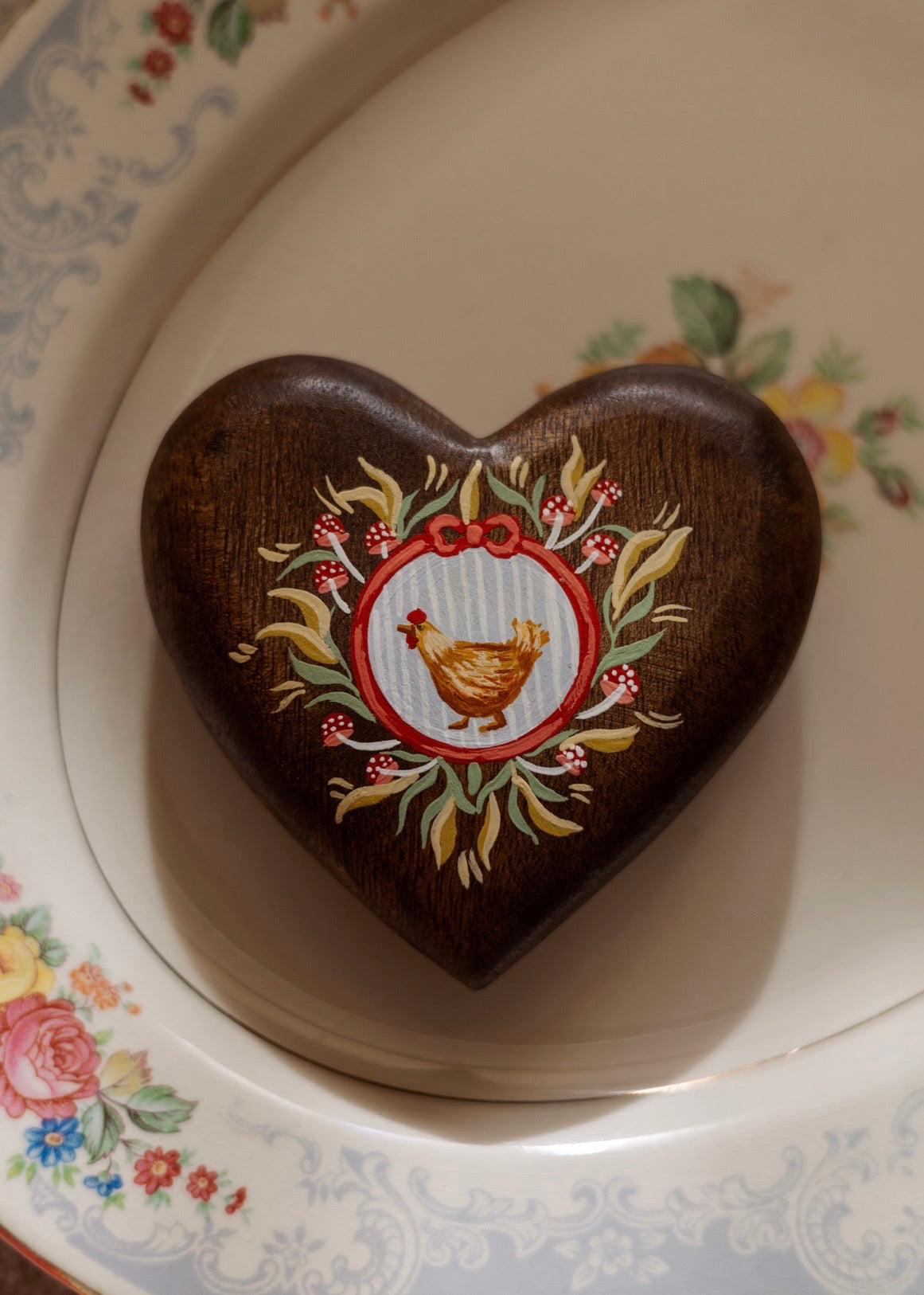 Heirloom Wooden Heart- no. 5